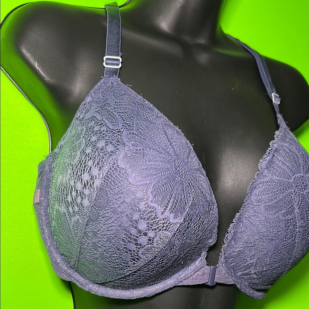 Elegant Lace Women's Bra - Gray - Picture 3 of 6